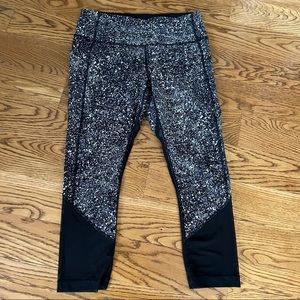 Lululemon Leggings Black and White Speckled